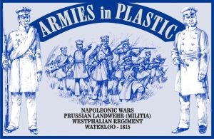 1/32 Napoleonic Wars Waterloo 1815 Prussian Landwehr (Militia) Westphalian Regiment (20)