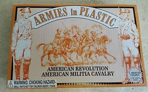 1/32 American Revolution American Militia Cavalry (5 Mtd)