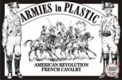 1/32 American Revolution French Cavalry (5 Mtd)