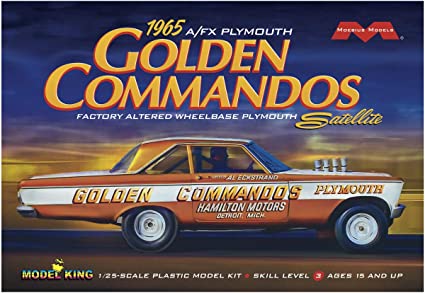 1/25 1965 AF/X Plymouth Golden Commandos Satellite Drag Race Car