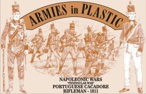 1/32 Napoleonic Wars 1811 Peninsular War Portuguese Cacadore Riflemen (16)