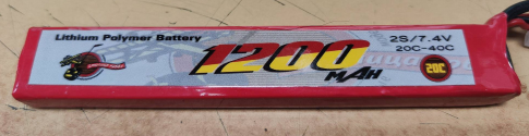  1200MAH 7.4V 20C 2S1P LI-PO BATTERY PACK