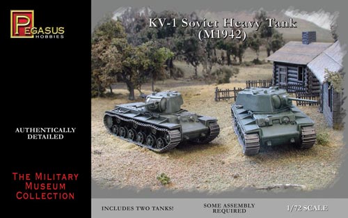 1/72 Soviet KV1 Mod 1942 Heavy Tank (2) (Snap) №1