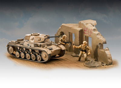 1/76 PzKpfw II Ausf F WWII Tank №1
