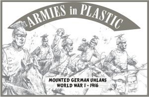 1/32 WWI 1916 German Ulhans (5 Mtd)