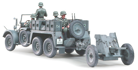 1/35 Krupp Protze 1 ton (6x4) Kfz.69 TOWING TRUCK with 3.7cm Pak