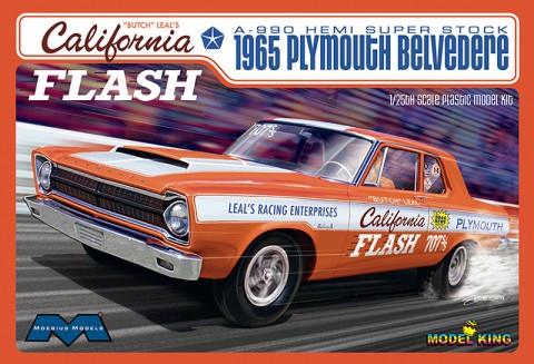 1/25 Butch Leal's California Flash 1965 Plymouth Belvedere A990 Hemi Super Stock Drag Car (Ltd Prod) №1