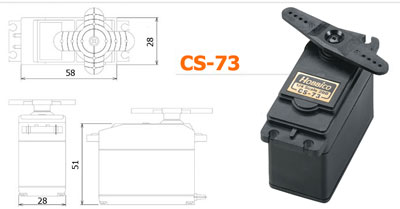 CS-73 Servo 1/4 Scale 2BB Univ Conn №1