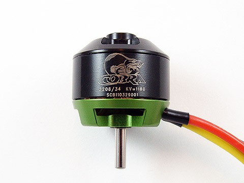 COBRA 2208-34, электромотор бесколлекторный, outrunner, 1180KV
