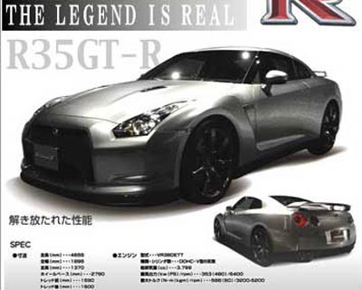 1/24 Nissan R35 GT-R Standard Version 2-Door Sports Car №1