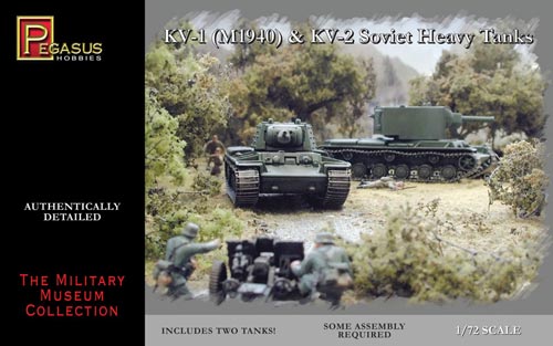 1/72 Soviet KV1 Mod 1940 & KV2 Tank (2) (Snap) №1