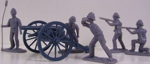 1/32 Egypt & Sudan 1882-98 British Royal Artillery Shirt Sleeve Order (5) w/7-Pdr Gun №1