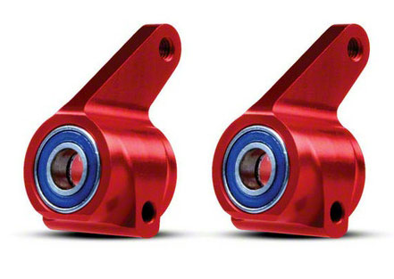 Aluminum Rear Stub Axle Carriers Red Stampede 2pcs
