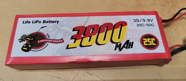 LiFe 9.9V 3800mAh 25C Rx LiFe Battery