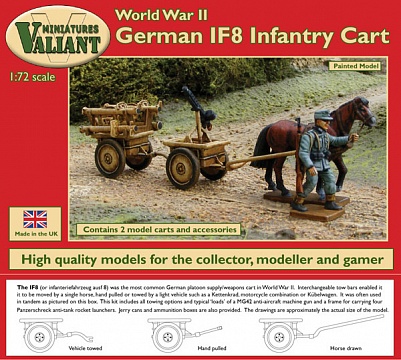 1/72 WWII German IF8 Infantry Cart
