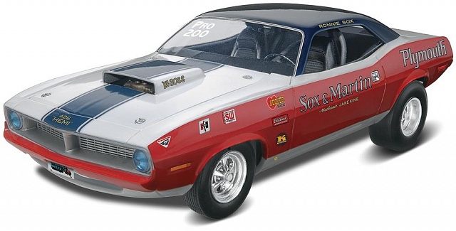 1/25 1970 Plymouth Hemi Cuda Sox & Martin Drag Car №1
