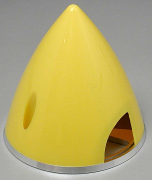Spinner 2-1/2" Nylon Alum Yellow №1