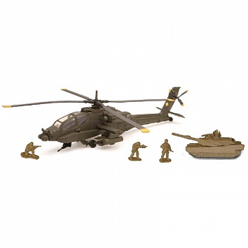 1/55 APACHE AH-64 HELICOPTER DIE-CAST