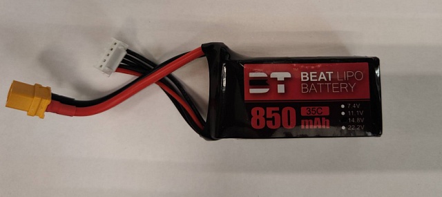 850MAH 14.8V 35C 4S1P LI-PO BATTERY PACK