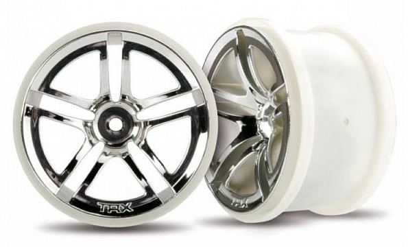 Twin-Spoke Electric Rear Wheels 2.8 Chrome Jato HEX12mm 2pcs №1
