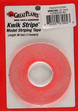 STRIPE TAPE FLOR RED 1/16`` №1