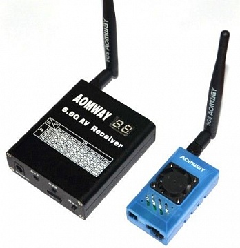 Aomway 5.8G 1000mW Audio/Video AV 1W Transmitter + 5.8G 32CH RX 