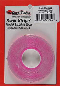 STRIPE TAPE FLOR PINK 1/4`` №1