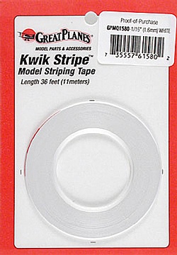 STRIPE TAPE WHITE 1/16`` №1