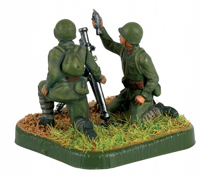Советский 82-мм миномёт с расчётом 1941-43 №5