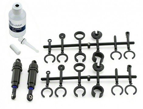 Long Big Bore Shocks Hard-Anodized & Teflon-Coated T6 Aluminum Front Slash 2pcs №1