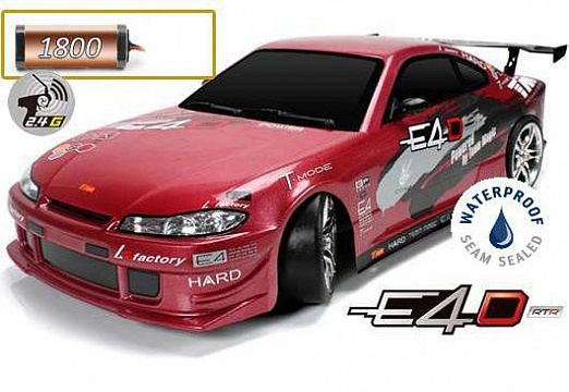 Дрифт 1/10 электро E4D S15 RTR (Влагозащита)