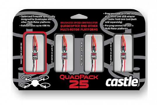 Quadpack 25, 25AMP Multi-Rotor (4) Pack