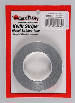 STRIPE TAPE MET ALUM 1/4` №1