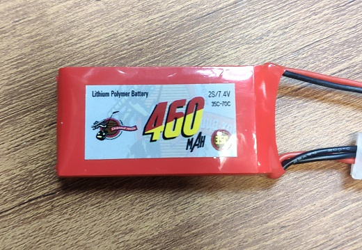 460MAH 7.4V 35C 2S1P LI-PO BATTERY PACK №1