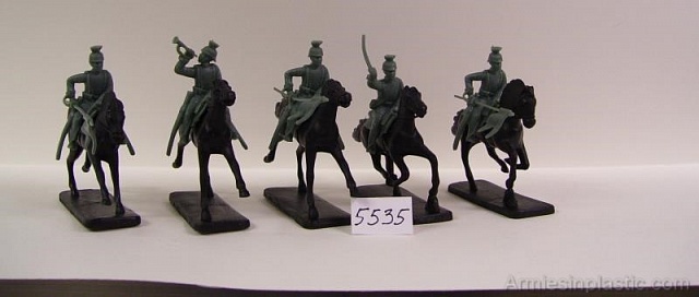 1/32 WWI 1916 German Ulhans (5 Mtd) №1