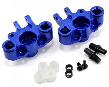 Steering Block Set Blue Revo Silver