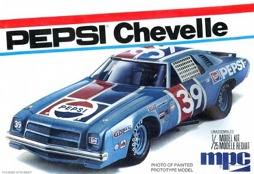 1/25 1975 Chevelle Pepsi Stock Race Car (D) №1