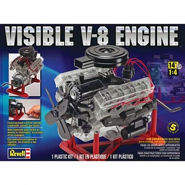 1/4 Visible V-8 Engine №1