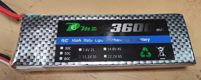 3600MAH 11.1V 30C 3S1P LIPO BATTERY PACK