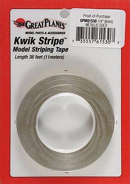 STRIPE TAPE MET GOLD 1/4`` №1