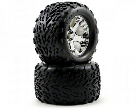 Talon Tires 2.8 on Chrome All-Star Rear Wheels HEX12mm 2pcs №1