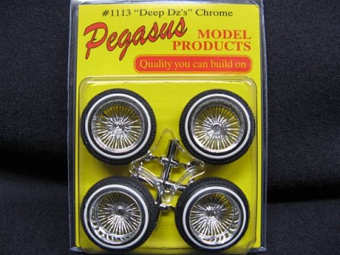 1/24-1/25 Chrome Deep DZ's w/Whitewall