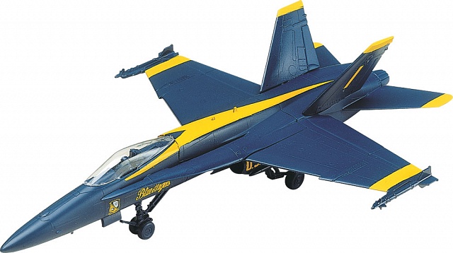 1/72 SnapTite F-18 'Blue Angels' Plastic Model Kit №1