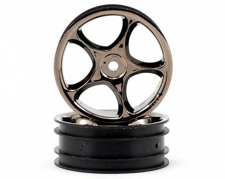 Tracer 2.2 Front Wheels Black Chrome Bandit 2pcs