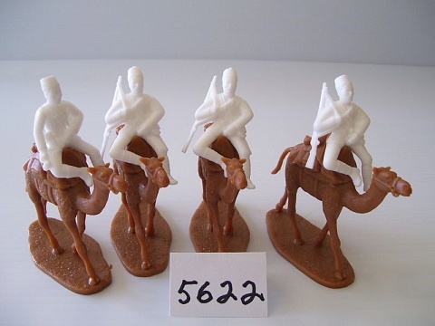 1/32 Egyptian Camel Corps Egypt & Sudan 1882 Summer Dress (Officer & 3 Men Mtd on Camels) №1