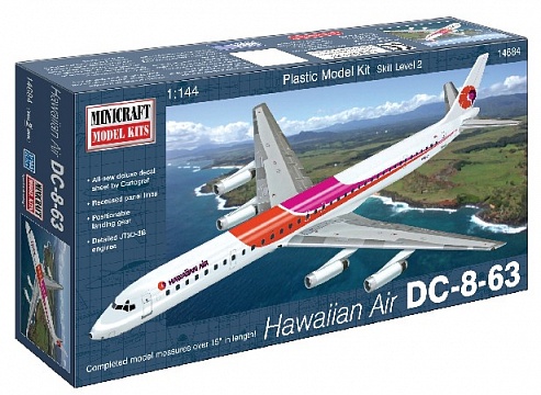 1/144 DC8-63 Hawaiian Commercial Airliner	 №1