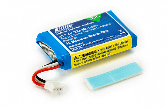 Аккумулятор 300mAh 2S 7.4V 35C LiPo №1