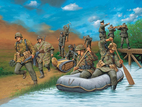 1/72 German Engineers WWII Plastic Model Kit №1