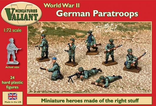 1/72 WWII German Paratroops