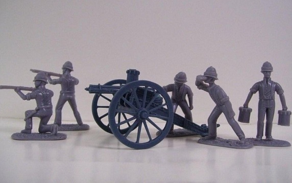 1/32 Egypt & Sudan 1882-85 British Royal Artillery Shirt Sleeve Order (5 Red) w/Gatling Gun №1
